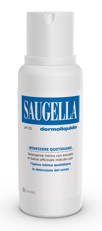 SAUGELLA DERMOLIQUIDO PH 3,5 DETERGENTE INTIMO BENESSERE QUOTIDIANO 750 ML - famajoy.it