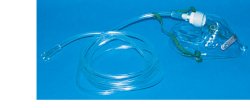 MASCHERA PER OSSIGENOTERAPIA MEDIA CONCENTRAZIONE CON 2 TUBI PROLUNGA 2 METRI - famajoy.it