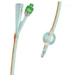 CATETERE FOLEY IN SILICONE TRASPARENTE A 2 VIE CON PALLONCINO 5-10ML DIAMETRO CH20 6,66MM LUNGHEZZA 40CM - famajoy.it
