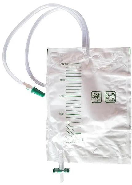 SACCA DRENAGGIO URINARIO A CIRCUITO CHIUSO, CAPACITA' 2000ML, GRADUATA, TUBO DI COLLEGAMENTO LARGO PER PREVENIRE LE INFEZIONI. PORT PER IL PRELIEVO DI URINA. VALVOLA ANTIREFLUSSO - famajoy.it