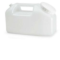 CONTENITORE A TANICA PER LA RACCOLTA DELLE URINE 24 ORE,IN POLIETILENE TRASPARENTE+TAPPO A VITE CON SCALA GRADUATA DA 500 A 2500ML - famajoy.it