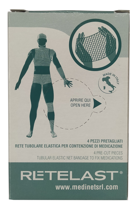 RETE TUBOLARE RETELAST ELASTICA PRETAGLIATA BIANCA PER TORACE 4 PEZZI - famajoy.it