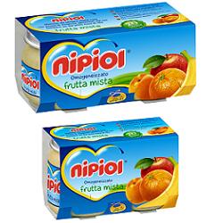 NIPIOL OMOGENEIZZATO FRUTTA MISTA 80 G 2 PEZZI - famajoy.it