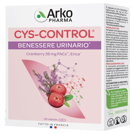 CYS CONTROL 60 CAPSULE CON ERICA - famajoy.it