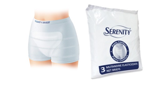 MUTANDINA A RETE PER INCONTINENZA SERENITY PANTY COMFORT L 3 PEZZI - famajoy.it