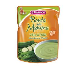PLASMON POUCHES VELLUTATA DI ZUCCHINE E PISELLI 180 G - famajoy.it