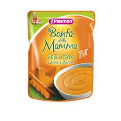 PLASMON POUCHES VELLUTATA DI CAROTE E ZUCCA 180 G - famajoy.it