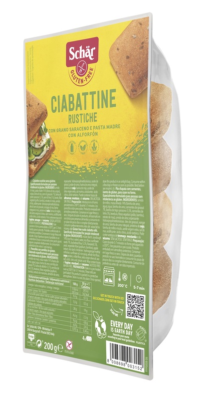 SCHAR CIABATTINE RUSTICHE SENZA LATTOSIO 200 G - famajoy.it
