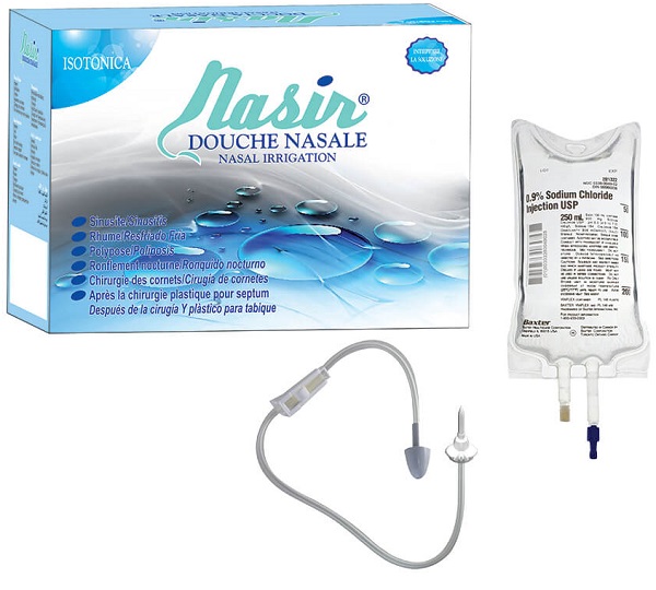 NASIR DOCCIA NASALE CON SOLUZIONE FISIOLOGICA ISOTONICA 6 SACCHE 500 ML + 1 BLISTER - famajoy.it