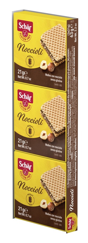 SCHAR NOCCIOLI' WAFERS CON NOCCIOLE 3 PEZZI DA 21 G - famajoy.it
