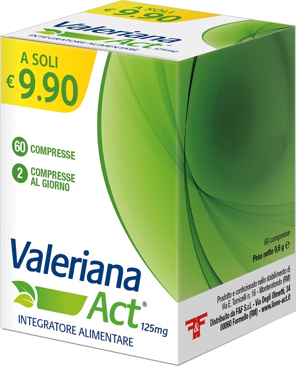 VALERIANA ACT 125 MG 60 COMPRESSE DA 125 MG - famajoy.it