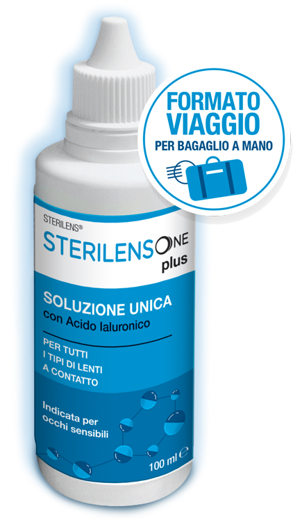 SOLUZIONE UNICA STERILENS ONE PLUS CON ACIDO IALURONICO 100 ML - famajoy.it