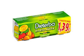 DIETERBA OMOGENEIZZATO FRUTTA MISTA 3 PEZZI 80 G - famajoy.it