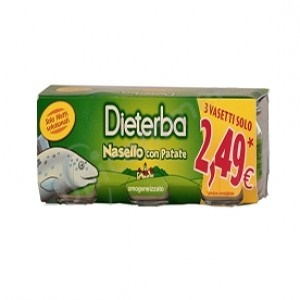 DIETERBA OMOGENEIZZATO NASELLO 3 PEZZI 80 G - famajoy.it