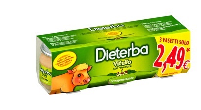 DIETERBA OMOGENEIZZATO VITELLO 3 PEZZI 80 G - famajoy.it