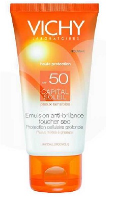IDEAL SOLEIL VISO DRY TOUCH SPF50 50 ML - famajoy.it