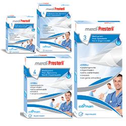 MEDICAZIONE POST OPERATORIA MEDIPRESTERIL IMPERMEABILE 7,5X10CM 4 PEZZI - famajoy.it