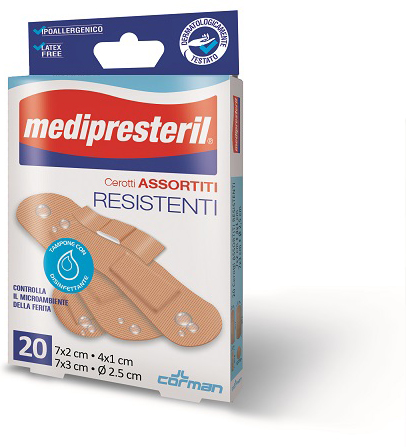 CEROTTI ASSORTITI MEDIPRESTERIL RESISTENTI 20 PEZZI - famajoy.it