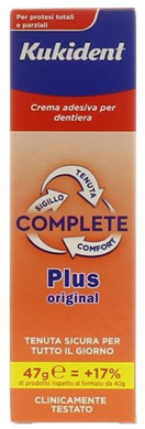 KUKIDENT PLUS COMPLETE CREMA ADESIVA PER PROTESI DENTARIE 47 G - famajoy.it