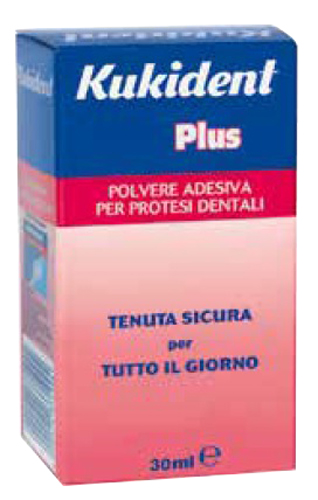 KUKIDENT PLUS POLVERE ADESIVA PER PROTESI DENTARIE 30 G - famajoy.it