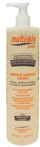 MULTISKIN FAMILY IL MARSIGLIA SAPONE VISO CORPO EXTRA DELICATO 500 ML - famajoy.it