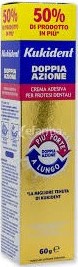 KUKIDENT PLUS DOPPIA AZIONE CREMA ADESIVA PER PROTESI DENTARIE 60 G - famajoy.it