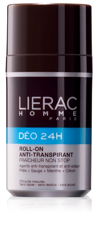 LIERAC HOMME DEO 24H ROLL ON ANTITRASPIRANTE FRESCHEZZA NON STOP 50 ML - famajoy.it