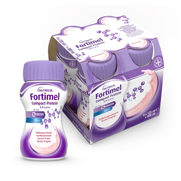 FORTIMEL COMPACT PROTEIN FRAGOLA 4 X 125 ML - famajoy.it