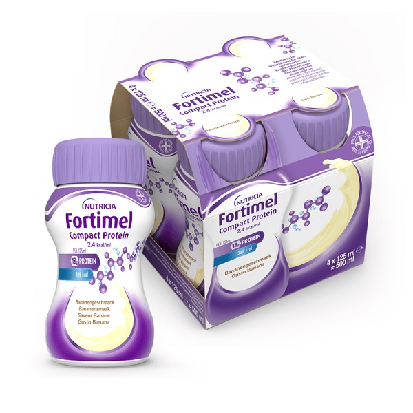 FORTIMEL COMPACT PROTEIN BANANA 4 BOTTIGLIE 125 ML - famajoy.it