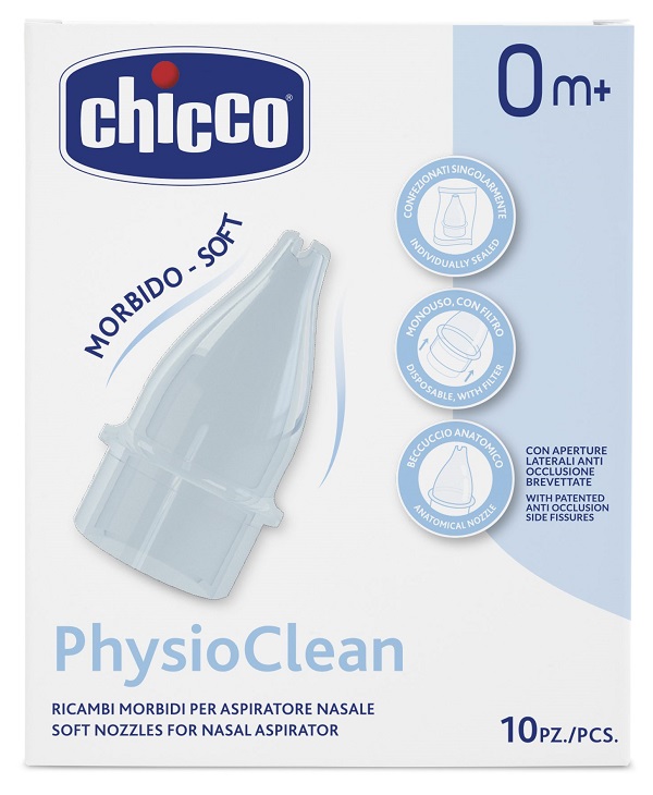 RICAMBI MORBIDI PER ASPIRATORE NASALE CHICCO PHYSIOCLEAN - famajoy.it