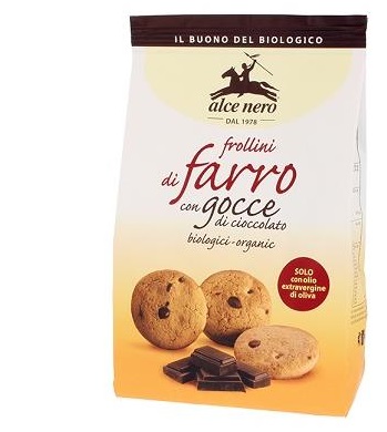 FROLLINO DI FARRO CON GOCCE CIOCCOLATO BIO 300 G - famajoy.it
