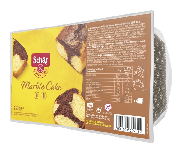 SCHAR MARBLE CAKE SENZA LATTOSIO 250 G - famajoy.it
