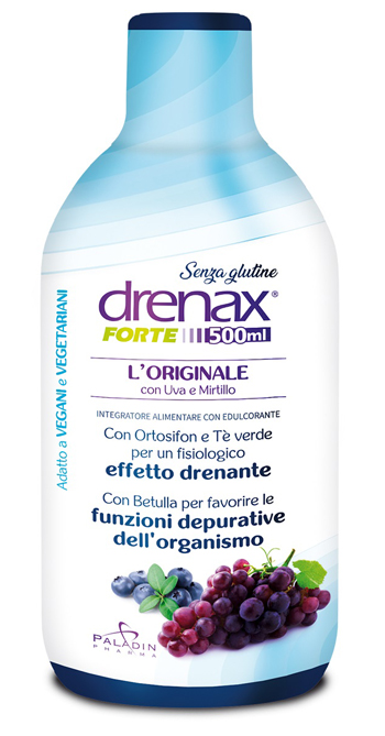 DRENAX FORTE L'ORIGINALE CON UVA E MIRTILLO 500 ML - famajoy.it