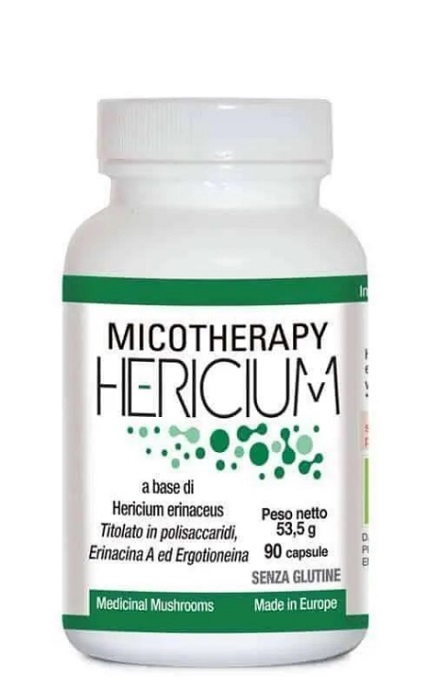 MICOTHERAPY HERICIUM 90 CAPSULE FLACONE 53,50 G - famajoy.it