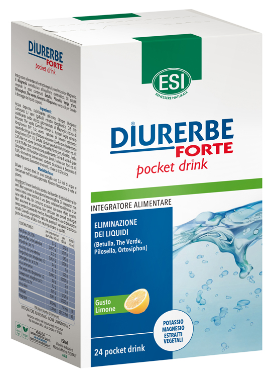 ESI DIURERBE FORTE POCKET DRINK LIMONE 24 X 20 ML - famajoy.it