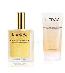 LIERAC COFANETTO DI NATALE HUILE SENSORIELLE 15 ML + GEL DOUCHE SENSORIEL 75 ML - famajoy.it