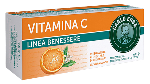 CARLO ERBA VITAMINA C LINEA BENESSERE 10 COMPRESSE EFFERVESCENTI - famajoy.it