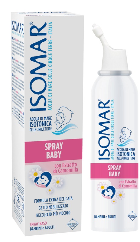 ISOMAR SPRAY BABY CON CAMOMILLA 100 ML - famajoy.it