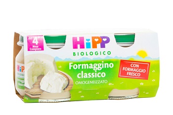 HIPP BIO OMOGENEIZZATO FORMAGGINO CLASSICO 2X80 G - famajoy.it