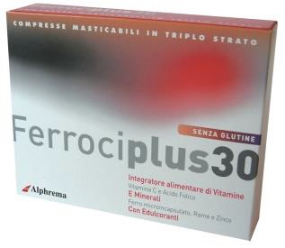 FERROCIPLUS 30 24 COMPRESSE MASTICABILI - famajoy.it