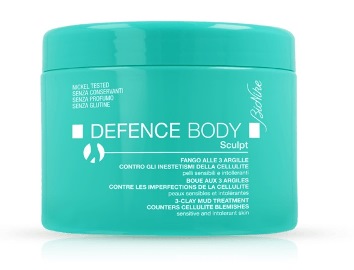 DEFENCE BODY ANTICELLULITE FANGO ALLE 3 ARGILLE VASO 500 G - famajoy.it