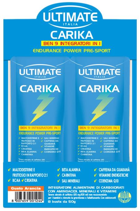 CARIKA ARANCIA 8 BUSTE 50G - famajoy.it