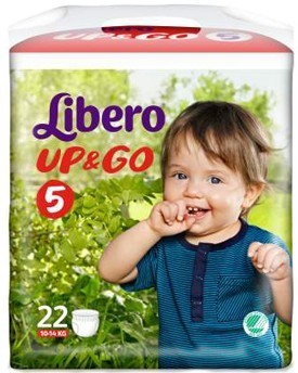 LIBERO UP&GO PANNOLINO PER BAMBINO TAGLIA 5 4X22 PEZZI - famajoy.it