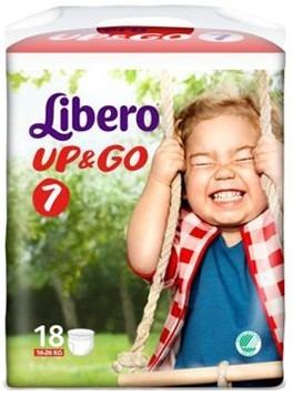 LIBERO UP&GO PANNOLINO PER BAMBINO TAGLIA 7 4X18 PEZZI - famajoy.it