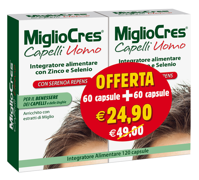 MIGLIOCRES UOMO 60+60 CAPSULE PROMO - famajoy.it