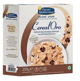 PIACERI MEDITERRANEI CEREALORO FIOCCHI RISO MAIS E CIOCCOLATO 250 G - famajoy.it