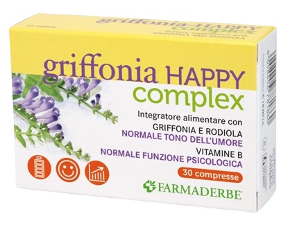 GRIFFONIA HAPPY COMPLEX 30 COMPRESSE - famajoy.it
