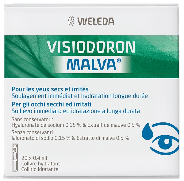 GOCCE OCULARI VISIODORON MALVA 20 MONODOSE DA 0,4 ML - famajoy.it