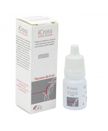 ICROSS GOCCE OCULARI SOLUZIONE OFTALMICA ACIDO IALURONICO CROSS-LINKATO 0,2% 8 ML - famajoy.it