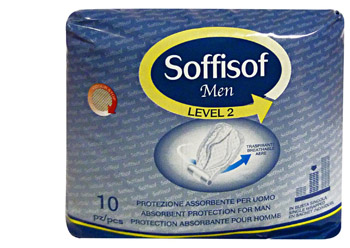 PANNOLONE PER INCONTINENZA SAGOMATO SOFFISOF MEN LEVEL 2 10 PEZZI - famajoy.it